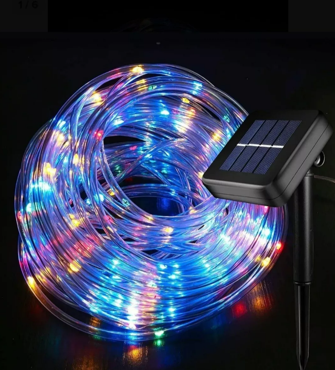 MANGUERA LUZ LED SOLAR MULTICOLOR20 MT