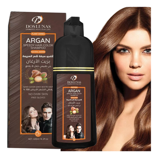 Shampoo Colorante con Argán - Cubre Canas al 100%