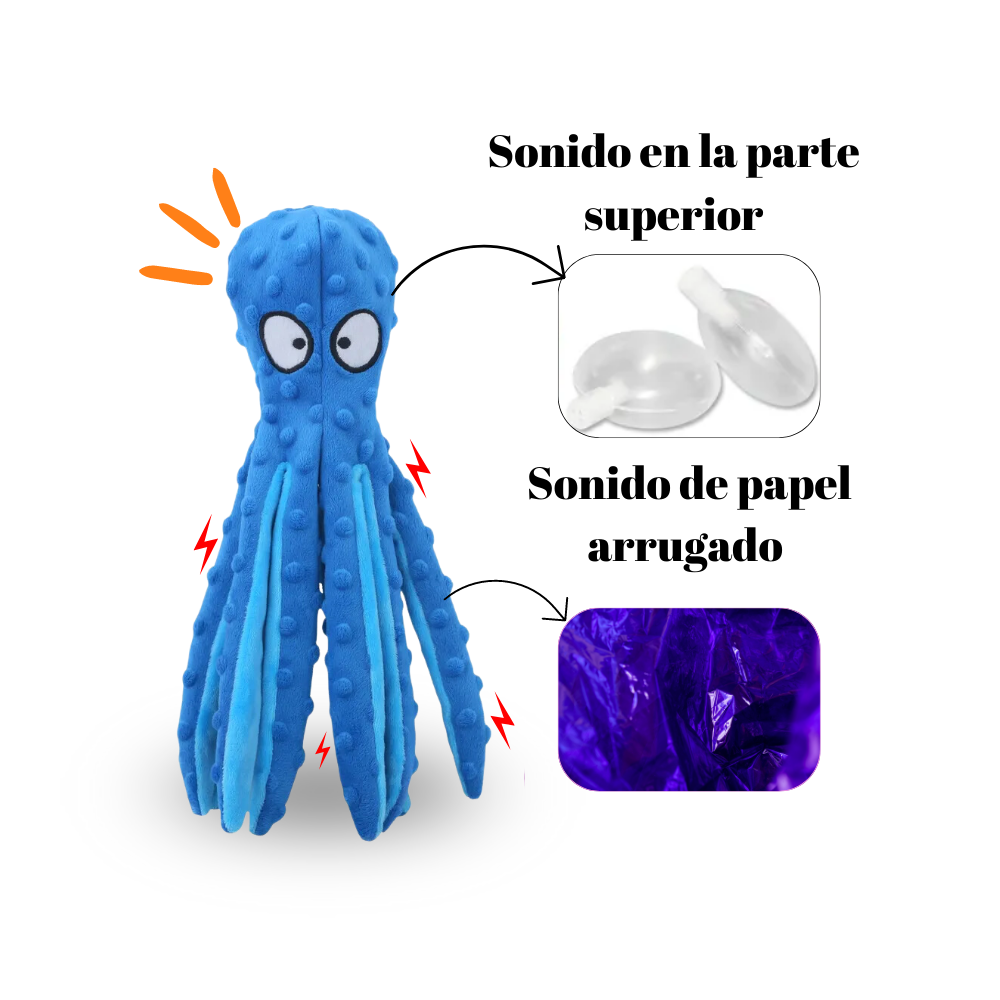 Juguete Pulpo De Peluche  Para Perro