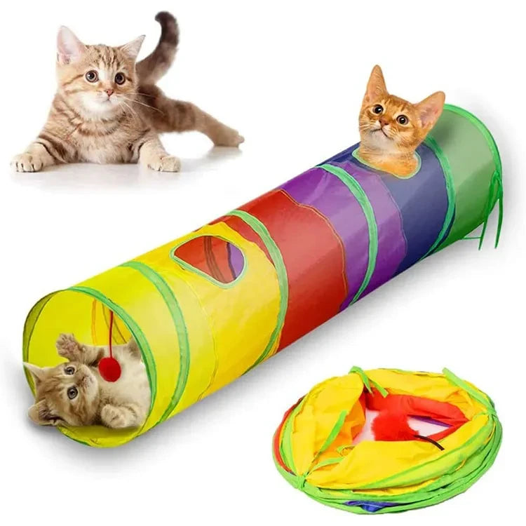 Tunel para gatos entretenidos